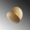 Elegant Gold Wall Lamp, Metal Body, 21 x 21 x 15 cm | SMD LED 5W 3000K | Stylish Lighting for Modern Home Decor, IP20 Rated, Perfect for Living Room & Bedroom Ambiance