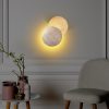 Elegant Wall Lamp with Metal Body, White & Gold Finish, 21 x 21 x 15 cm | SMD LED 5W 3000K | Stylish Lighting for Modern Home Decor, IP20 Rated, Perfect for Living Room & Bedroom Ambiance
