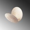 Elegant Wall Lamp with Metal Body, White & Gold Finish, 21 x 21 x 15 cm | SMD LED 5W 3000K | Stylish Lighting for Modern Home Decor, IP20 Rated, Perfect for Living Room & Bedroom Ambiance