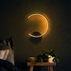 Stylish Black Wall Lamp, Metal Body, 33 x 46 x 6 cm | Integral LED 12W 3000K | IP20 Rated | Perfect for Modern Home Decor & Ambient Lighting | Durable Metal Base Plate, Elegant Design