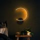 Stylish Black Wall Lamp, Metal Body, 33 x 46 x 6 cm | Integral LED 12W 3000K | IP20 Rated | Perfect for Modern Home Decor & Ambient Lighting | Durable Metal Base Plate, Elegant Design