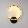 Stylish Black Wall Lamp, Metal Body, 33 x 46 x 6 cm | Integral LED 12W 3000K | IP20 Rated | Perfect for Modern Home Decor & Ambient Lighting | Durable Metal Base Plate, Elegant Design