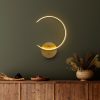 Elegant Gold Wall Lamp, Metal Body, 33 x 46 x 6 cm | Integral LED 12W 3000K | Stylish Design for Modern Home Decor | IP20 Rated, Perfect for Living Room, Bedroom & Hallway Lighting