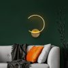 Elegant Gold Wall Lamp, Metal Body, 33 x 46 x 6 cm | Integral LED 12W 3000K | Stylish Design for Modern Home Decor | IP20 Rated, Perfect for Living Room, Bedroom & Hallway Lighting