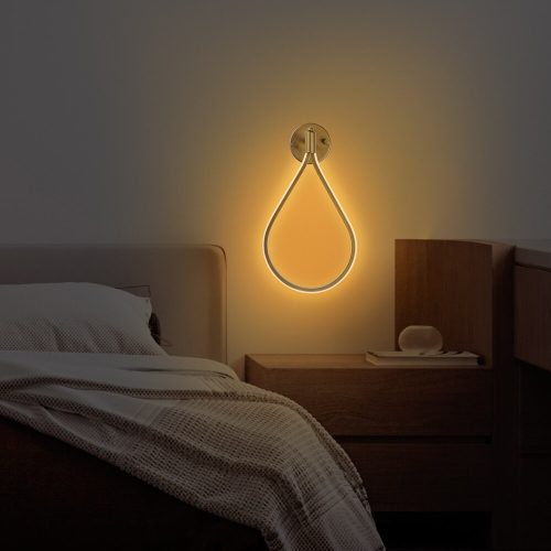 Elegant Gold Wall Lamp, Metal Body, 23 x 39 x 13 cm | SMD LED 11W 3000K | IP20 Rated | Stylish Lighting for Modern Home Decor, Living Room, Bedroom & Office Spaces, Durable & Chic Design