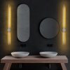 Stylish Grey Wall Lamp, Metal Body, 91 x 10 x 7 cm | IP20 Rated, SMD LED 13W 3000K | Perfect for Modern Living Rooms & Bedrooms, Sleek Design with Durable Metal Base Plate