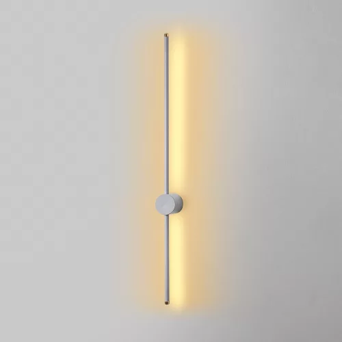 Stylish gray wall lamp, metal housing, 91 x 10 x 7 cm | IP20 rated, SMD LED 13W 3000K | Perfect for modern living rooms and bedrooms, slim design with a durable metal base