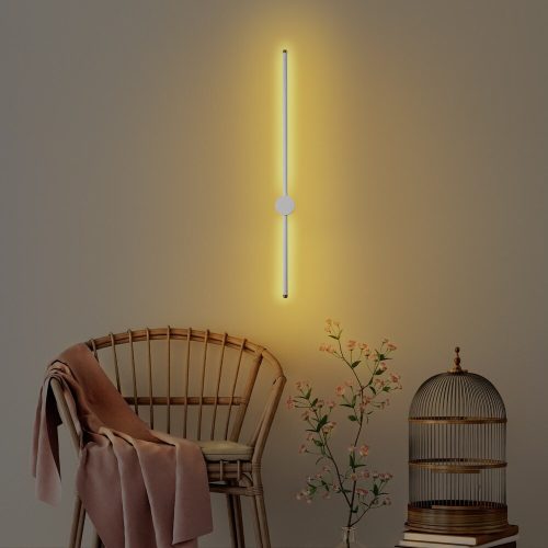 Stylish Wall Lamp, White Metal Body, 91 x 10 x 7 cm | IP20 Rated, SMD LED 13W 3000K | Perfect for Modern Living Rooms, Bedrooms & Hallways, Sleek Design with Durable Base Plate