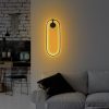 Stylish Black Wall Lamp, Metal Body, 17 x 48 x 10 cm | SMD LED 16W 3000K | IP20 Rated | Perfect for Modern Home Decor, Living Room & Bedroom Lighting, Sleek Design with Durable Base Plate