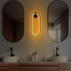 Stylish Black Wall Lamp, Metal Body, 17 x 48 x 10 cm | SMD LED 16W 3000K | IP20 Rated | Perfect for Modern Home Decor, Living Room & Bedroom Lighting, Sleek Design with Durable Base Plate