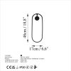 Stylish Black Wall Lamp, Metal Body, 17 x 48 x 10 cm | SMD LED 16W 3000K | IP20 Rated | Perfect for Modern Home Decor, Living Room & Bedroom Lighting, Sleek Design with Durable Base Plate