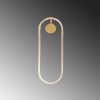 Elegant Gold Wall Lamp, Metal Body, 17 x 48 x 10 cm | SMD LED 16W 3000K | IP20 Rated | Stylish Lighting for Modern Home Decor, Living Room, Bedroom & Office Spaces, Durable & Chic Design