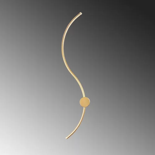 Elegant gold wall lamp, metal housing, 90 x 17 x 10 cm | SMD LED 14W 3000K | Stylish lighting for modern interior design, IP20 rating, perfect for living room and bedroom atmosphere