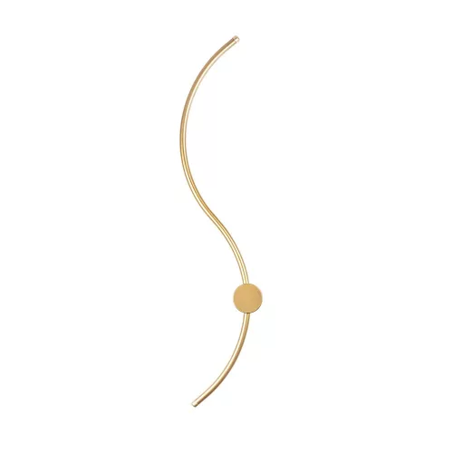 Elegant gold wall lamp, metal housing, 90 x 17 x 10 cm | SMD LED 14W 3000K | Stylish lighting for modern interior design, IP20 rating, perfect for living room and bedroom atmosphere