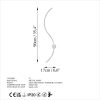 Stylish Chrome Wall Lamp, 90 cm Width x 17 cm Height x 10 cm Depth | Durable Metal Body, SMD LED 14W 3000K | Perfect for Modern Living Spaces, Elegant Design with IP20 Rating