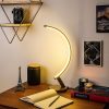 Elegant gold table lamp, metal housing, 47 cm high, 13 cm base | 12W LED socket, 3000K warm light | Perfect for modern interior design, a stylish and functional lighting solution