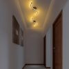 Elegant Black Chandelier, Metal Body, 67 cm Width x 5 cm Height x 10 cm Depth | Integral LED 16W 3000K | Stylish Lighting for Modern Home Decor, Dining Room & Living Spaces, IP20 Rated