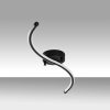 Elegant Black Chandelier, Metal Body, 67 cm Width x 5 cm Height x 10 cm Depth | Integral LED 16W 3000K | Stylish Lighting for Modern Home Decor, Dining Room & Living Spaces, IP20 Rated