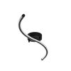 Elegant Black Chandelier, Metal Body, 67 cm Width x 5 cm Height x 10 cm Depth | Integral LED 16W 3000K | Stylish Lighting for Modern Home Decor, Dining Room & Living Spaces, IP20 Rated