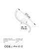 Elegant Black Chandelier, Metal Body, 67 cm Width x 5 cm Height x 10 cm Depth | Integral LED 16W 3000K | Stylish Lighting for Modern Home Decor, Dining Room & Living Spaces, IP20 Rated