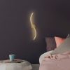 Elegant Gold Wall Lamp, Metal Body, 67 cm Height x 10 cm Width x 5 cm Depth | Integral LED 16W 3000K | Stylish Lighting for Modern Home Decor, Living Room, Bedroom & Office Spaces