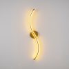 Elegant Gold Wall Lamp, Metal Body, 67 cm Height x 10 cm Width x 5 cm Depth | Integral LED 16W 3000K | Stylish Lighting for Modern Home Decor, Living Room, Bedroom & Office Spaces