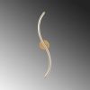 Elegant Gold Wall Lamp, Metal Body, 67 cm Height x 10 cm Width x 5 cm Depth | Integral LED 16W 3000K | Stylish Lighting for Modern Home Decor, Living Room, Bedroom & Office Spaces