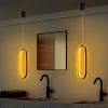Elegant Black Chandelier, Metal Body, Adjustable Height 60-110 cm | 17 cm Width, 10 cm Depth | SMD LED 16W 3000K | Stylish Lighting for Modern Home Décor & Dining Spaces, IP20 Rated