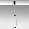 Elegant Black Chandelier, Metal Body, Adjustable Height 60-110 cm | 17 cm Width, 10 cm Depth | SMD LED 16W 3000K | Stylish Lighting for Modern Home Décor & Dining Spaces, IP20 Rated