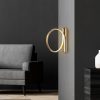 Elegant Gold Wall Lamp, Metal Body, 30 cm Diameter, 50 cm Depth | IP20 Rated, Integral LED 12W 3000K | Perfect for Modern Living Rooms, Bedrooms & Hallways, Stylish & Functional Lighting Solution