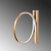 Elegant Gold Wall Lamp, Metal Body, 30 cm Diameter, 50 cm Depth | IP20 Rated, Integral LED 12W 3000K | Perfect for Modern Living Rooms, Bedrooms & Hallways, Stylish & Functional Lighting Solution