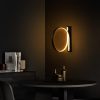 Stylish Black Wall Lamp, Metal Body, 30 cm Diameter, 50 cm Depth | IP20 Rated, Integral LED 12W 3000K | Perfect for Modern Home Decor, Elegant Lighting Solution for Any Room
