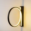 Stylish Black Wall Lamp, Metal Body, 30 cm Diameter, 50 cm Depth | IP20 Rated, Integral LED 12W 3000K | Perfect for Modern Home Decor, Elegant Lighting Solution for Any Room