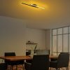 Elegant Black Chandelier, Metal Body, 86 cm Width x 5 cm Height x 17 cm Depth | Integral LED 16W 3000K | Stylish Lighting for Modern Home Décor, IP20 Rated, Perfect for Living Room & Dining Areas