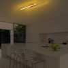 Elegant Gold Chandelier, Metal Body, 86 x 17 x 5 cm | Integral LED 16W 3000K | Stylish Lighting Fixture for Modern Home Decor, Dining Room & Living Spaces | IP20 Rated, Durable Design