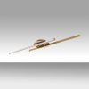 Elegant Gold Chandelier, Metal Body, 86 x 17 x 5 cm | Integral LED 16W 3000K | Stylish Lighting Fixture for Modern Home Decor, Dining Room & Living Spaces | IP20 Rated, Durable Design