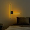 Stylish Black Wall Lamp, Metal Body, 61 x 42 x 3 cm | IP20, SMD LED 14.4W 3000K | Perfect for Modern Home Decor, Elegant Lighting Solution for Living Room & Bedroom Spaces