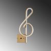 Elegant Gold Wall Lamp, Metal Body, 20 x 45 x 3 cm | Integral LED 12W 3000K | Stylish Lighting for Modern Home Decor, IP20 Rated, Perfect for Living Room & Bedroom Ambiance
