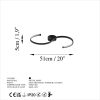 Elegant Black Chandelier, Metal Body, 25 cm Width x 51 cm Height x 5 cm Depth | SMD LED 16W 3000K | Stylish Lighting for Modern Home Décor, IP20 Rated, Perfect for Living Room & Dining Areas