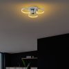 Elegant Chrome Chandelier, Metal Body, 37 x 32 x 9 cm | SMD LED 18W 3000K | Stylish Lighting Fixture for Modern Home Decor, IP20 Rated, Perfect for Living Room & Dining Areas