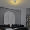 Elegant Chrome Chandelier, Metal Body, 37 x 32 x 9 cm | SMD LED 18W 3000K | Stylish Lighting Fixture for Modern Home Decor, IP20 Rated, Perfect for Living Room & Dining Areas