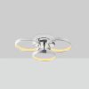 Elegant Chrome Chandelier, Metal Body, 37 x 32 x 9 cm | SMD LED 18W 3000K | Stylish Lighting Fixture for Modern Home Decor, IP20 Rated, Perfect for Living Room & Dining Areas