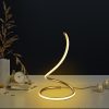 Elegant gold table lamp, metal housing, diameter 25 cm, height 40 cm | On/Off switch, 80 CRI, IP20, LED socket 12W 3000K | Perfect for modern interior design and ambient lighting