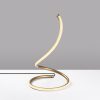 Elegant gold table lamp, metal housing, diameter 25 cm, height 40 cm | On/Off switch, 80 CRI, IP20, LED socket 12W 3000K | Perfect for modern interior design and ambient lighting