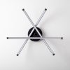 Elegant Black Chandelier, Metal Body, 57 x 20 x 57 cm | SMD LED 28W 3000K | Stylish Lighting for Modern Home Décor, IP20 Rated, Perfect for Living Room & Dining Spaces