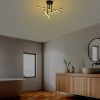 Elegant Black Chandelier, Metal Body, 51 x 26 x 51 cm | SMD LED 18W 3000K | Stylish Lighting Fixture for Modern Home Decor, IP20 Rated, Durable Metal Base Plate, Perfect for Living Room & Dining Areas