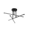 Elegant Black Chandelier, Metal Body, 51 x 26 x 51 cm | SMD LED 18W 3000K | Stylish Lighting Fixture for Modern Home Decor, IP20 Rated, Durable Metal Base Plate, Perfect for Living Room & Dining Areas
