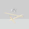 Elegant Chrome Chandelier, Metal Body, 51 x 26 x 51 cm | SMD LED 18W 3000K | Stylish Lighting Fixture for Modern Home Decor, IP20 Rated, Perfect for Living Room & Dining Areas