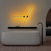 Stylish Black Wall Lamp, Metal Body, 91x10x7 cm & 62x10x7 cm | LED 13W & 8W, 3000K | Durable Metal Base Plate, IP20 Rated | Perfect for Modern Living Rooms, Bedrooms & Hallways