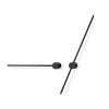 Stylish Black Wall Lamp, Metal Body, 91x10x7 cm & 62x10x7 cm | LED 13W & 8W, 3000K | Durable Metal Base Plate, IP20 Rated | Perfect for Modern Living Rooms, Bedrooms & Hallways